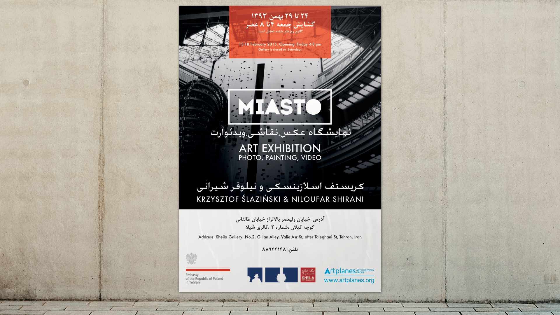 plakat wystawy MIASTO